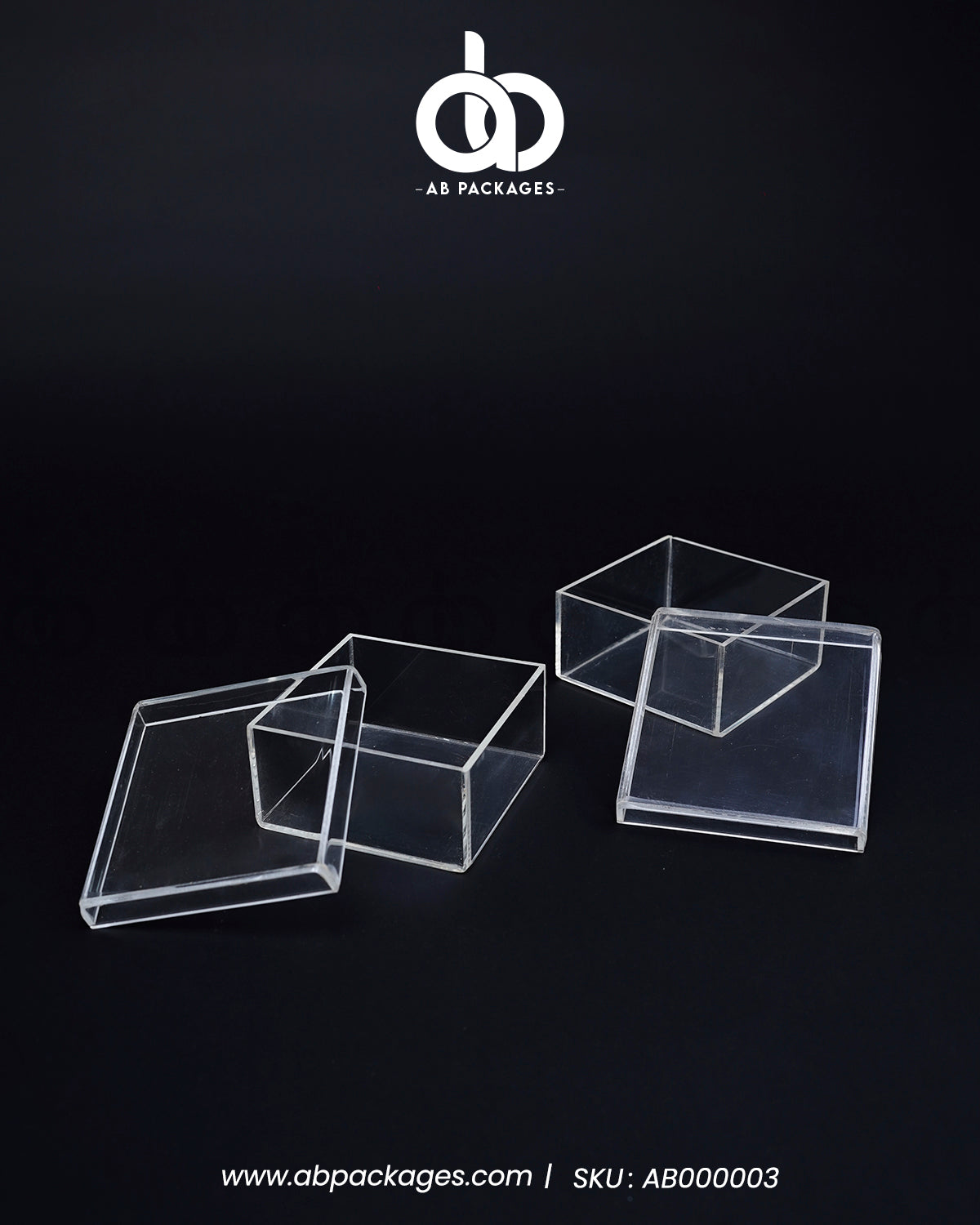 Crystal Clear Cube Acrylic Box