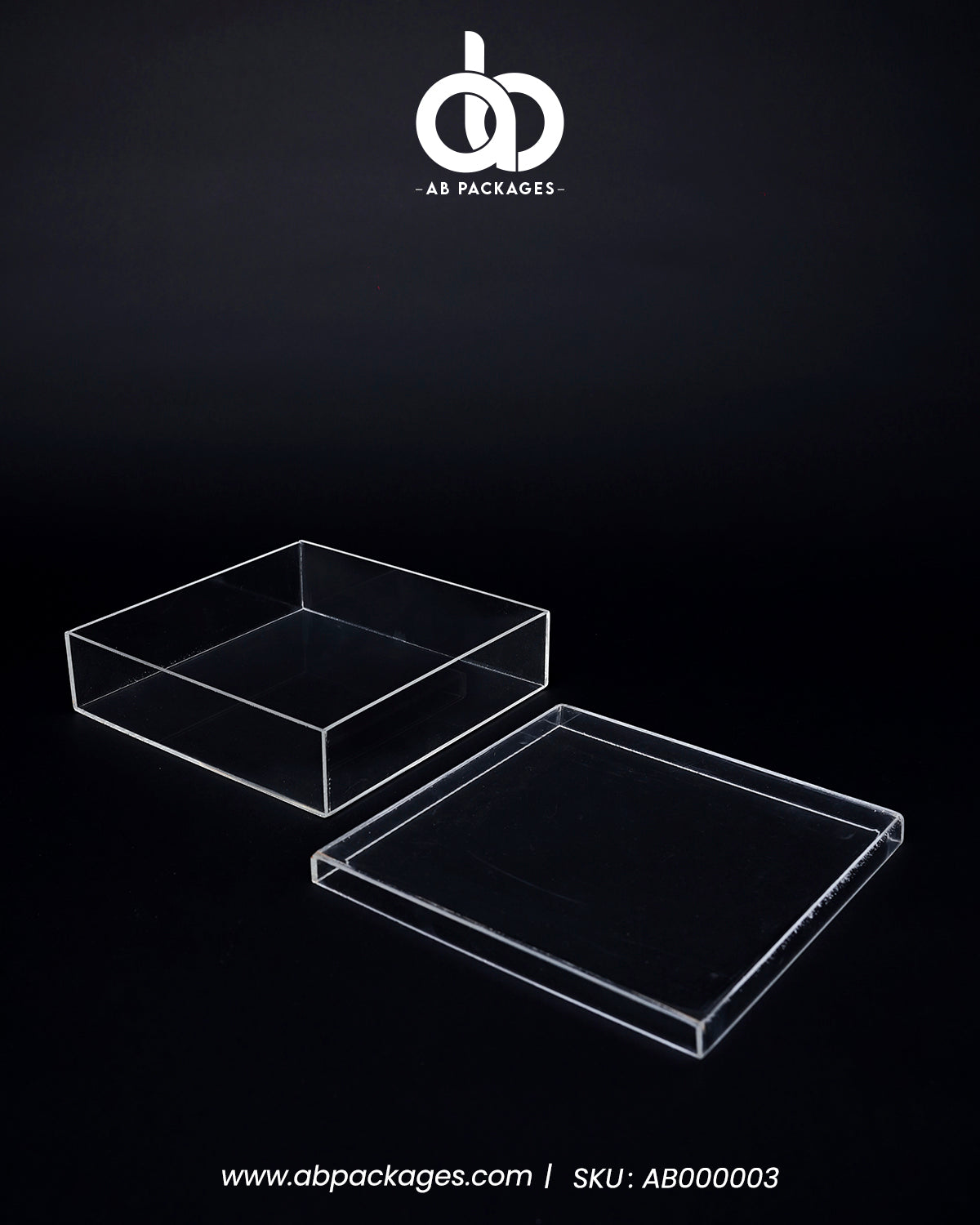 Crystal Clear Cube Acrylic Box