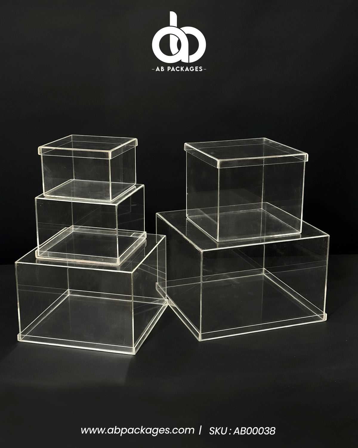 Premium Clear Acrylic Top & Bottom Box