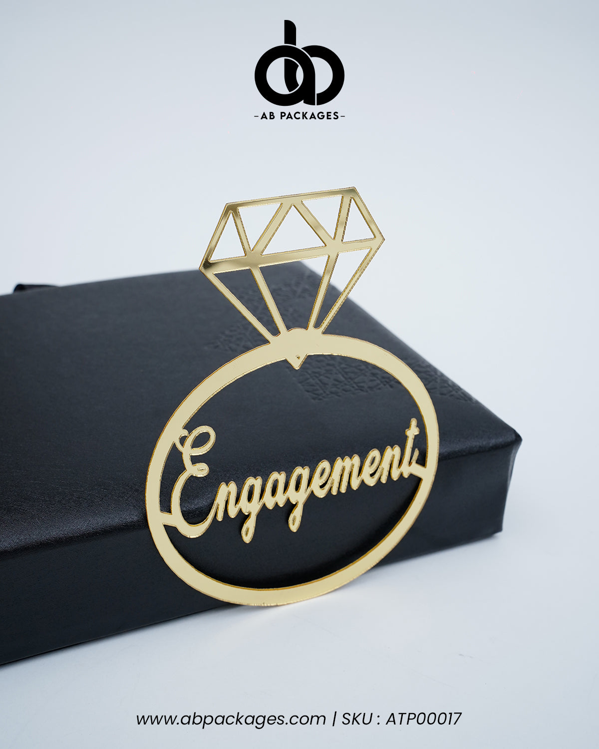 Ring Design Engagement Acrylic Topper