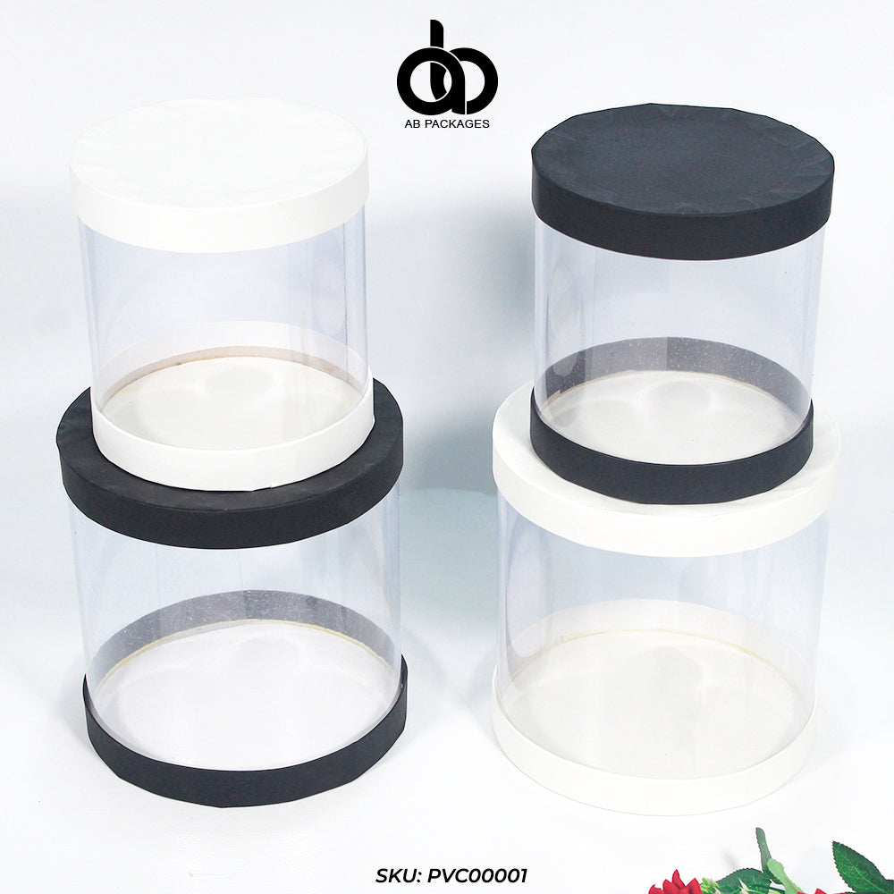 Round Flower PVC Box – AB PACKAGES