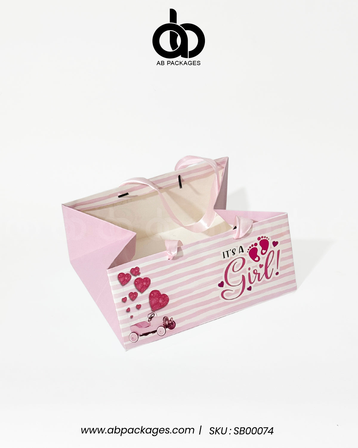 Tranquil Birth Announcement 16-Portion Cardboard Carry Bag  (Cardboard – Bag Only)