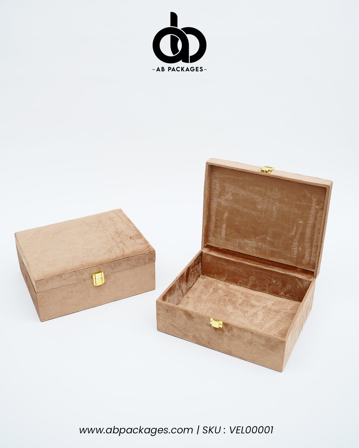 Forest Elegance: Premium Velvet Wood Box