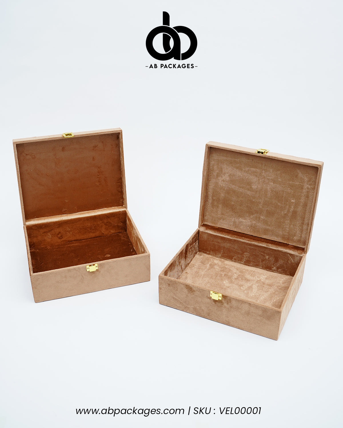 Forest Elegance: Premium Velvet Wood Box