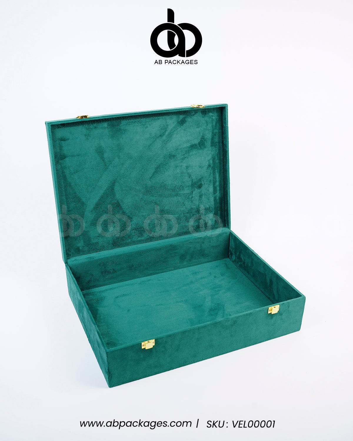 Forest Elegance: Premium Velvet Wood Box