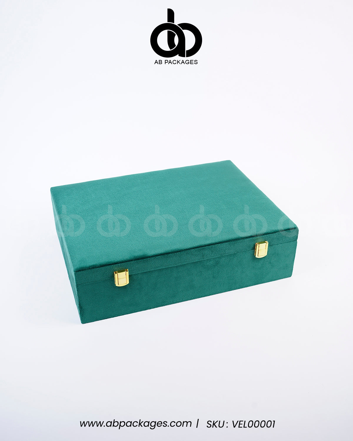 Forest Elegance: Premium Velvet Wood Box