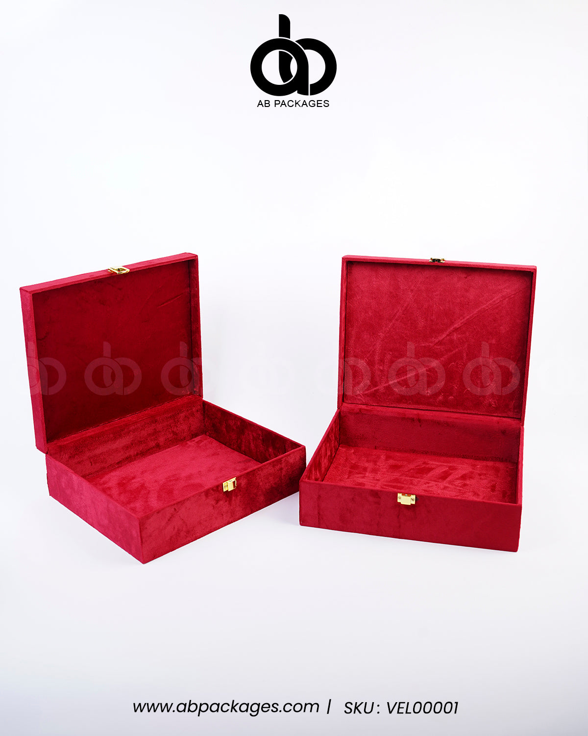 Forest Elegance: Premium Velvet Wood Box