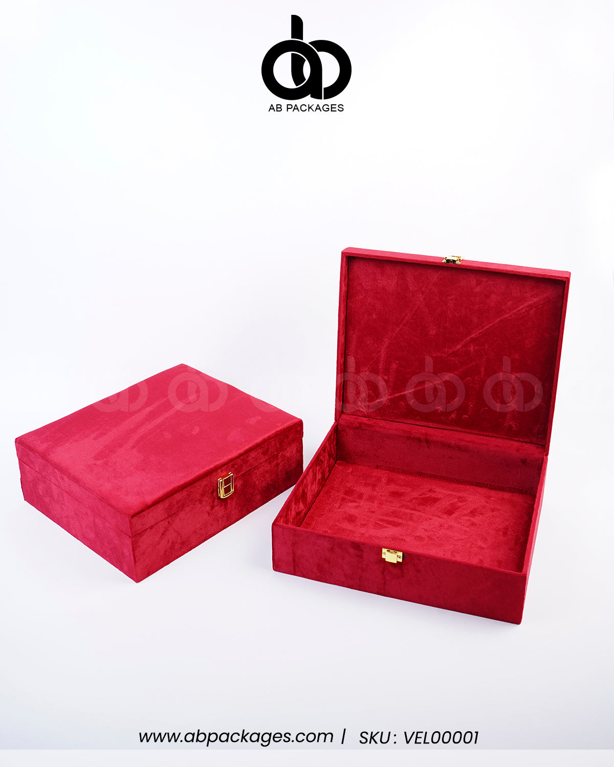 Forest Elegance: Premium Velvet Wood Box