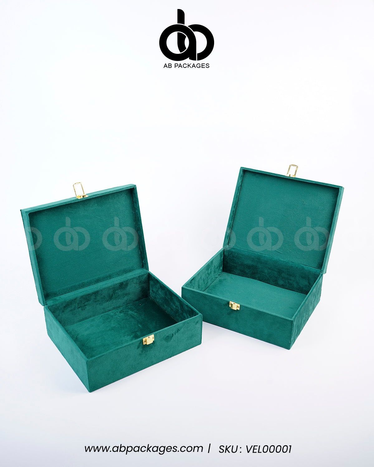 Forest Elegance: Premium Velvet Wood Box