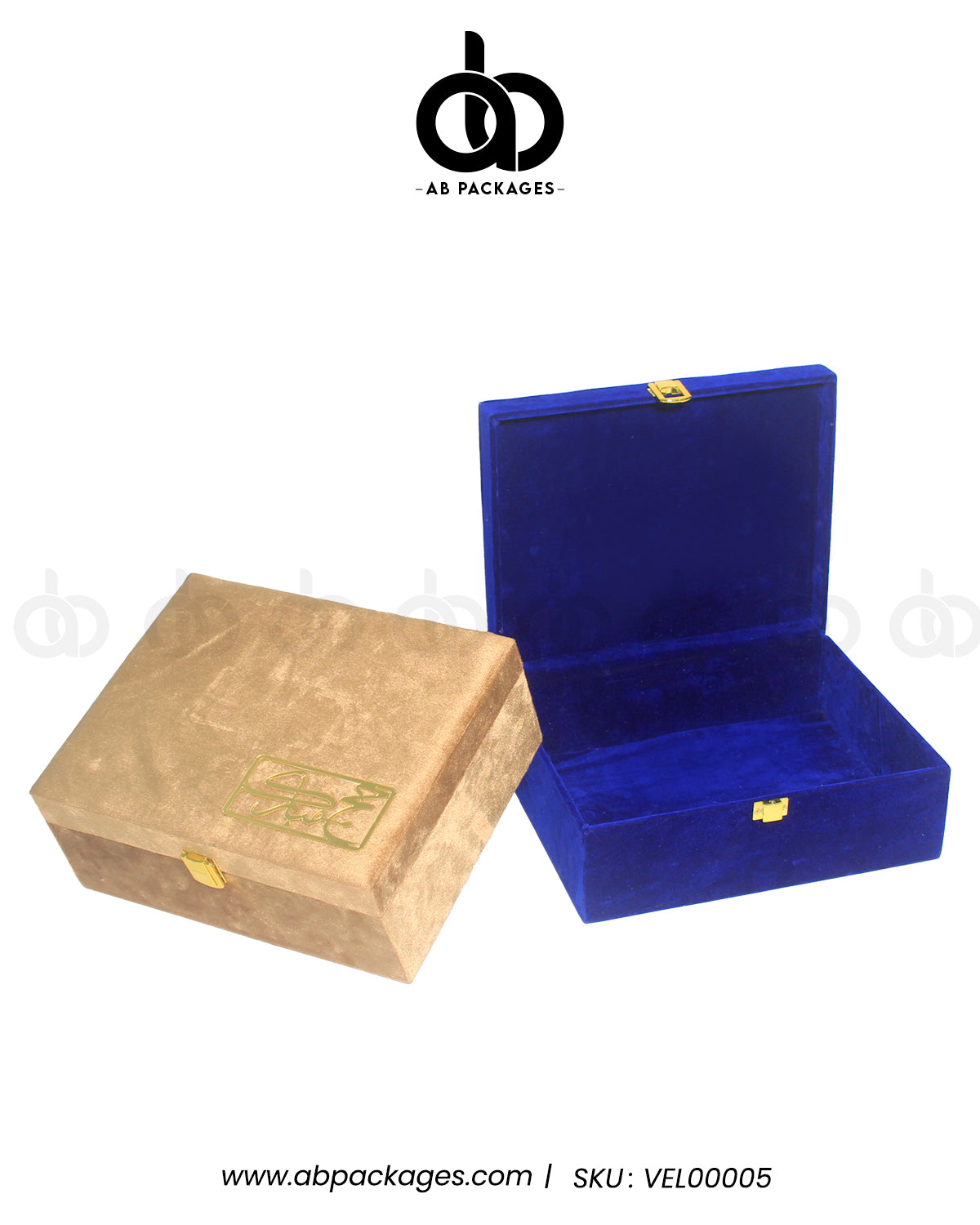 Forest Elegance: Premium Velvet Wood Hajj Exclusive Box