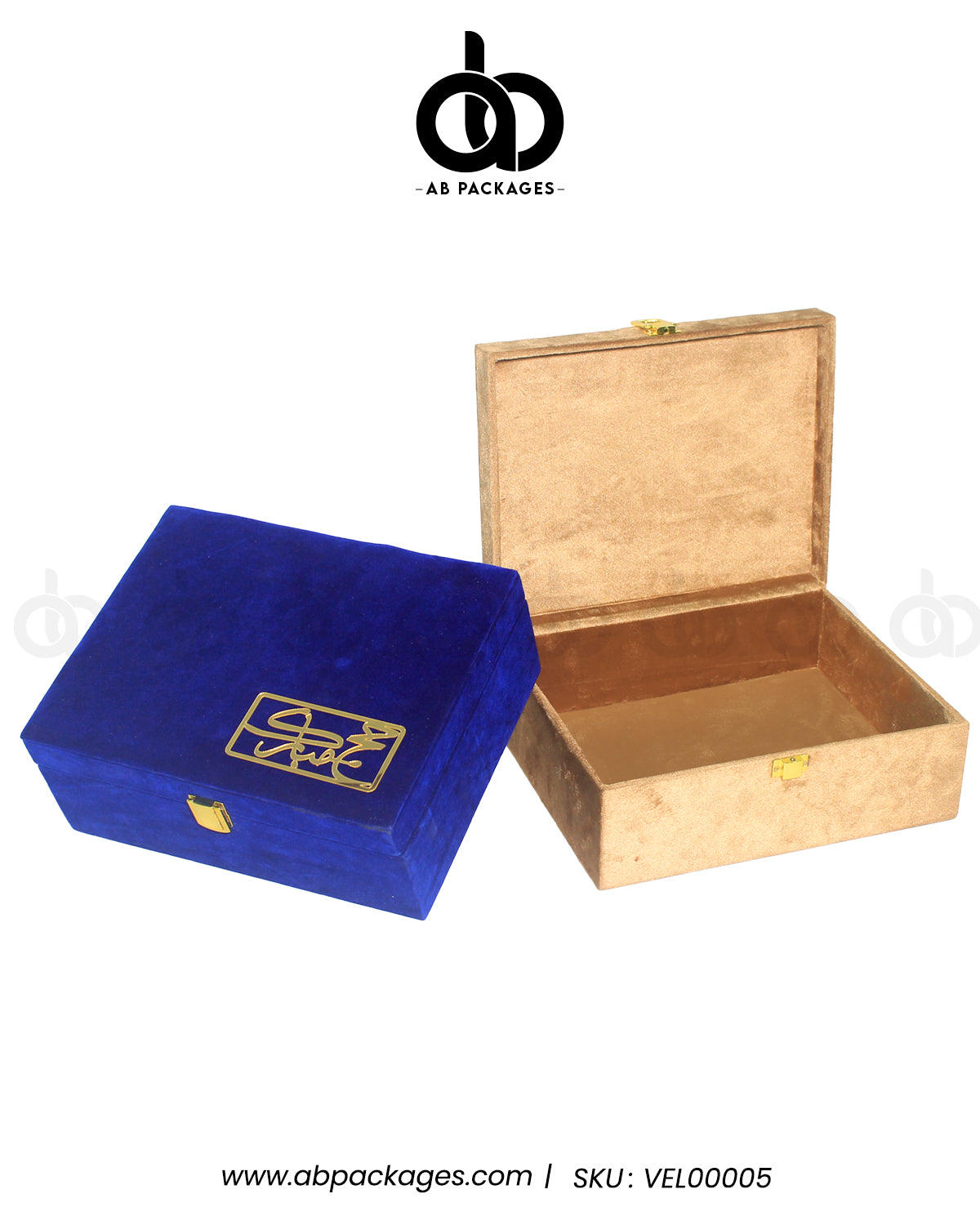 Forest Elegance: Premium Velvet Wood Hajj Exclusive Box