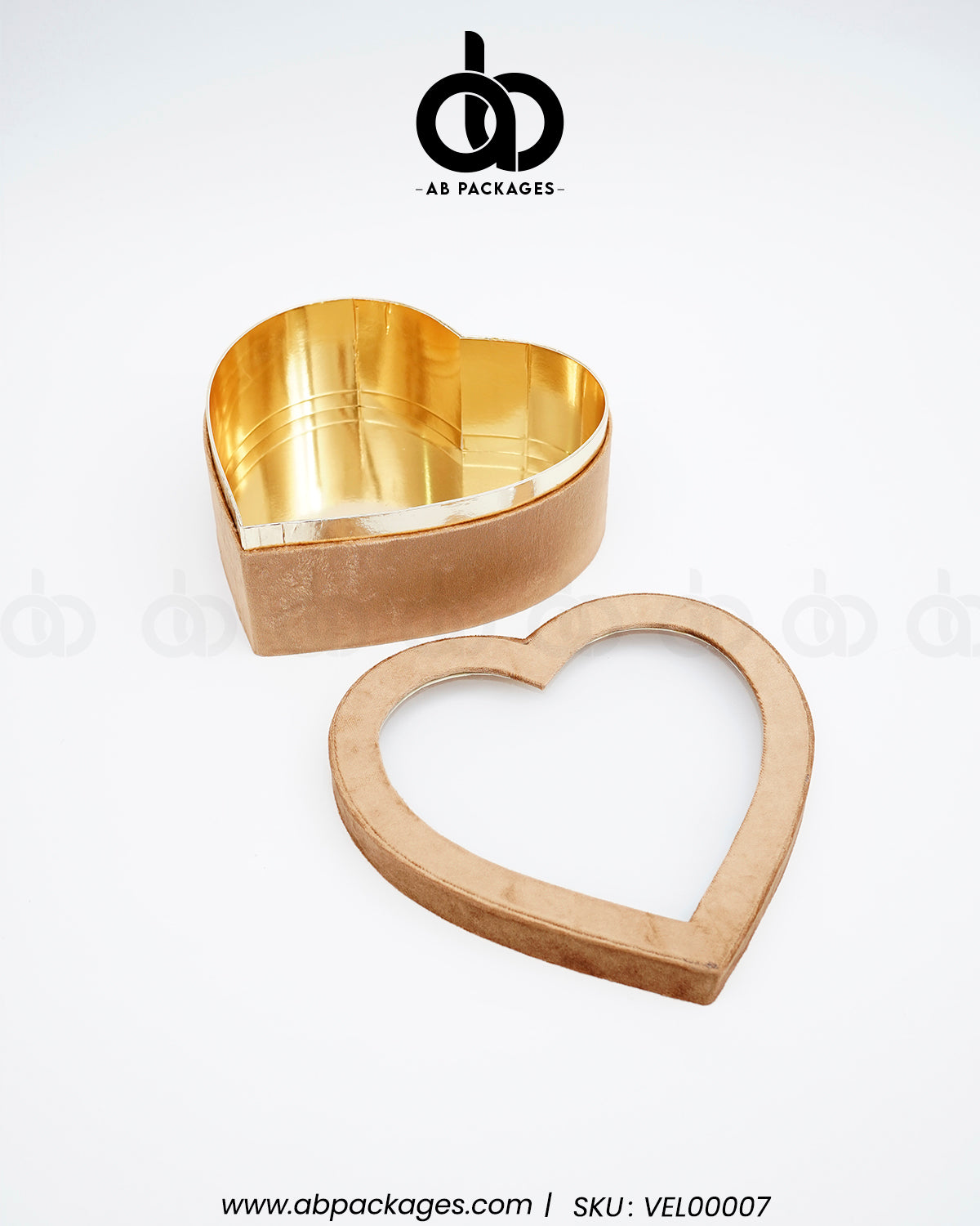 Gold Heart Trinket Box