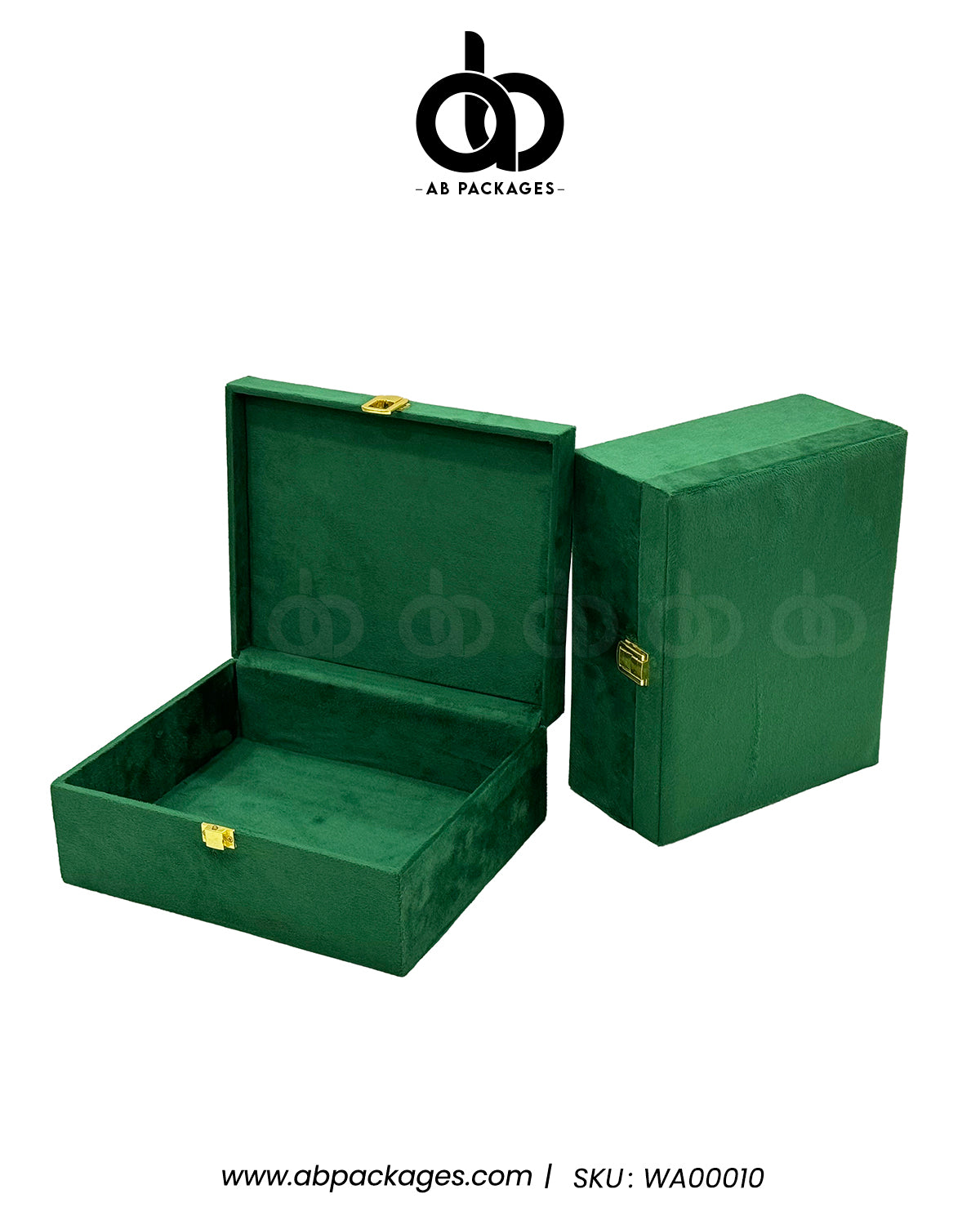 Forest Elegance: Premium Velvet Wood Box