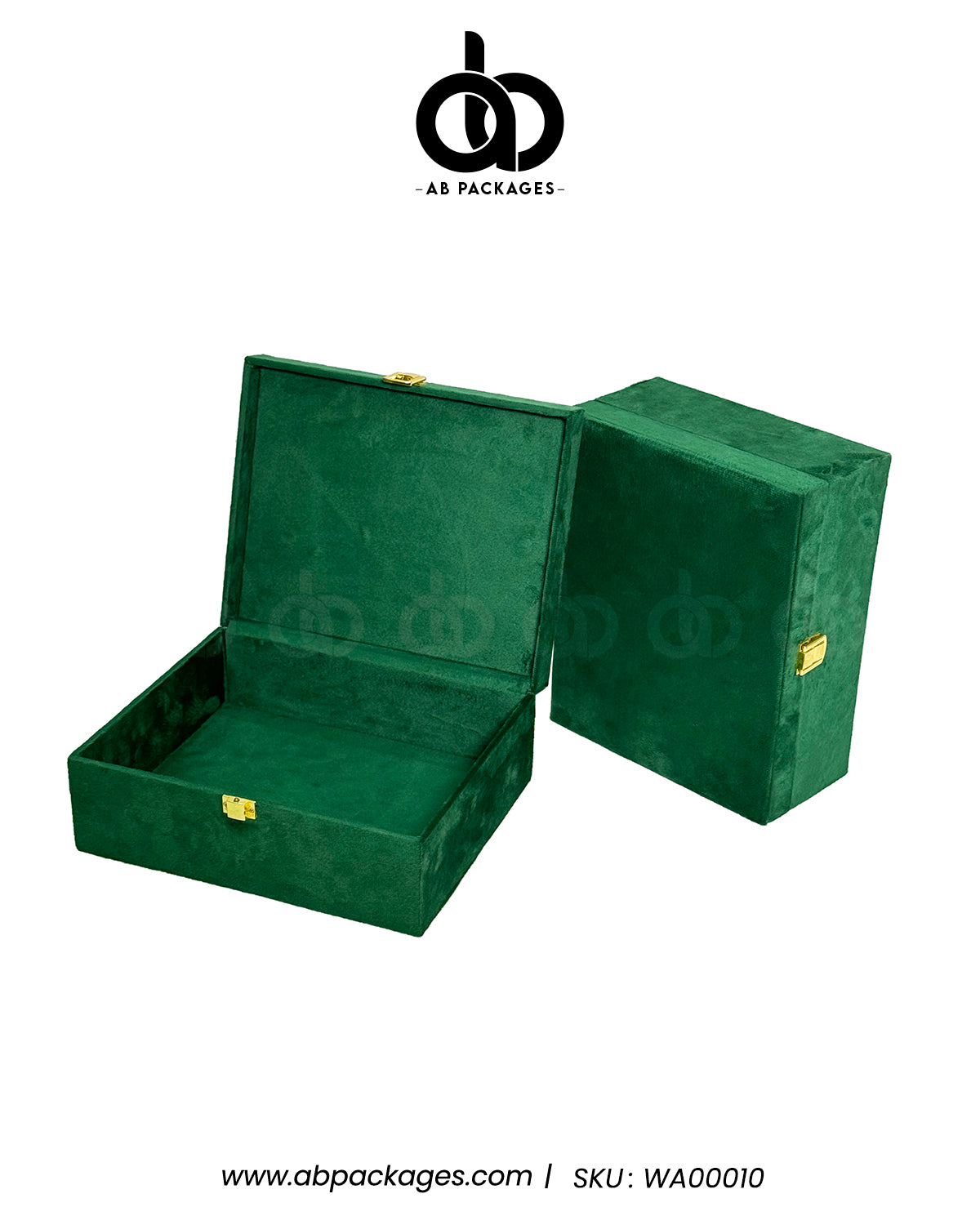 Forest Elegance: Premium Velvet Wood Box