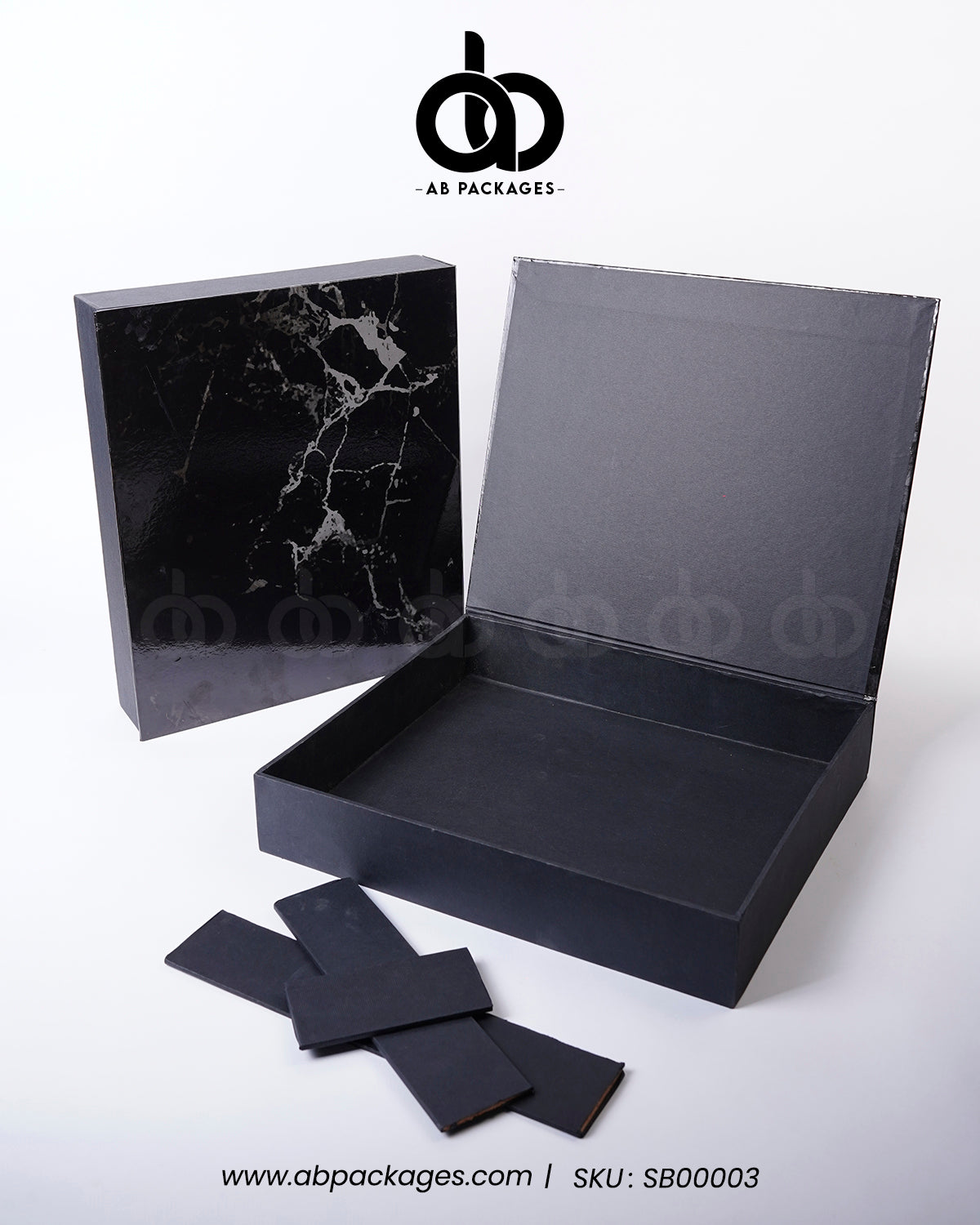 Wooden Shirt Marble Black Box