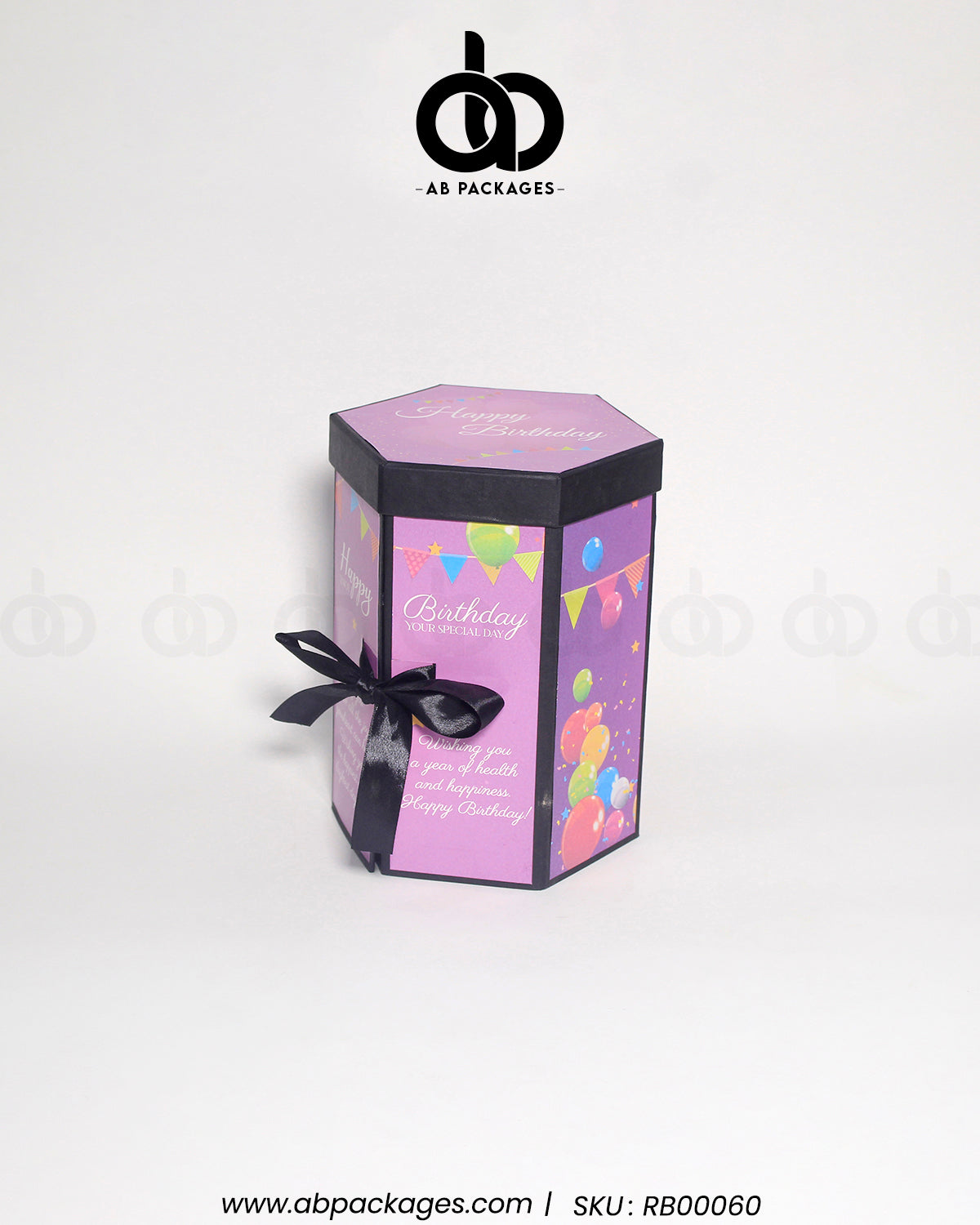 Elegant Hexagonal Multi-Layered Birthday Gift Box